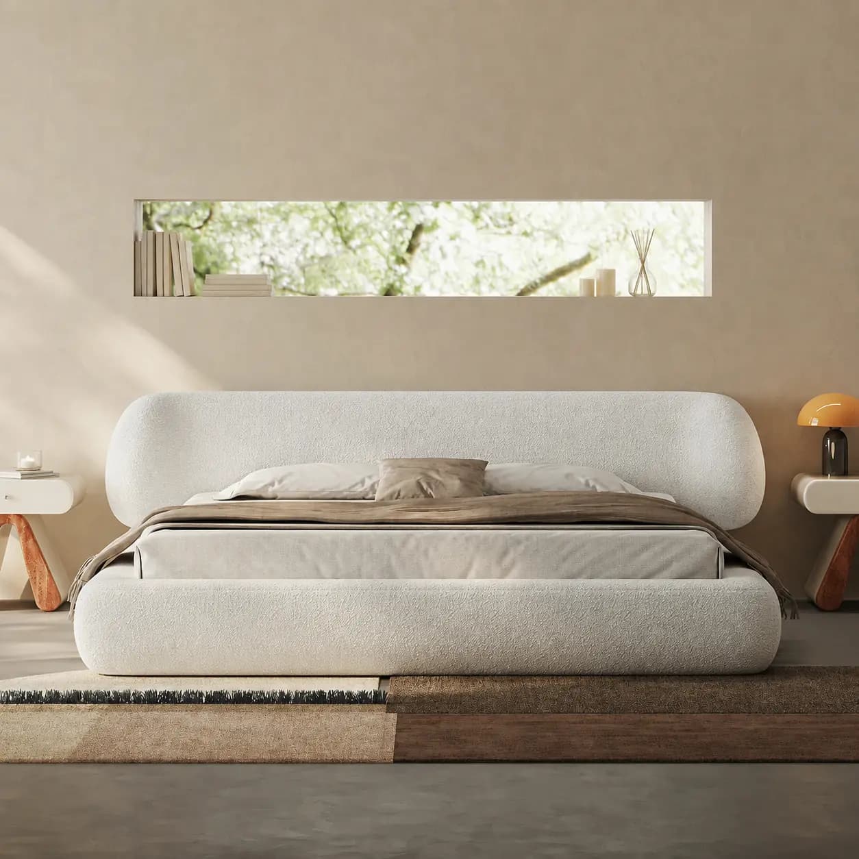 Cloud Fabric Bed lifestyle 2