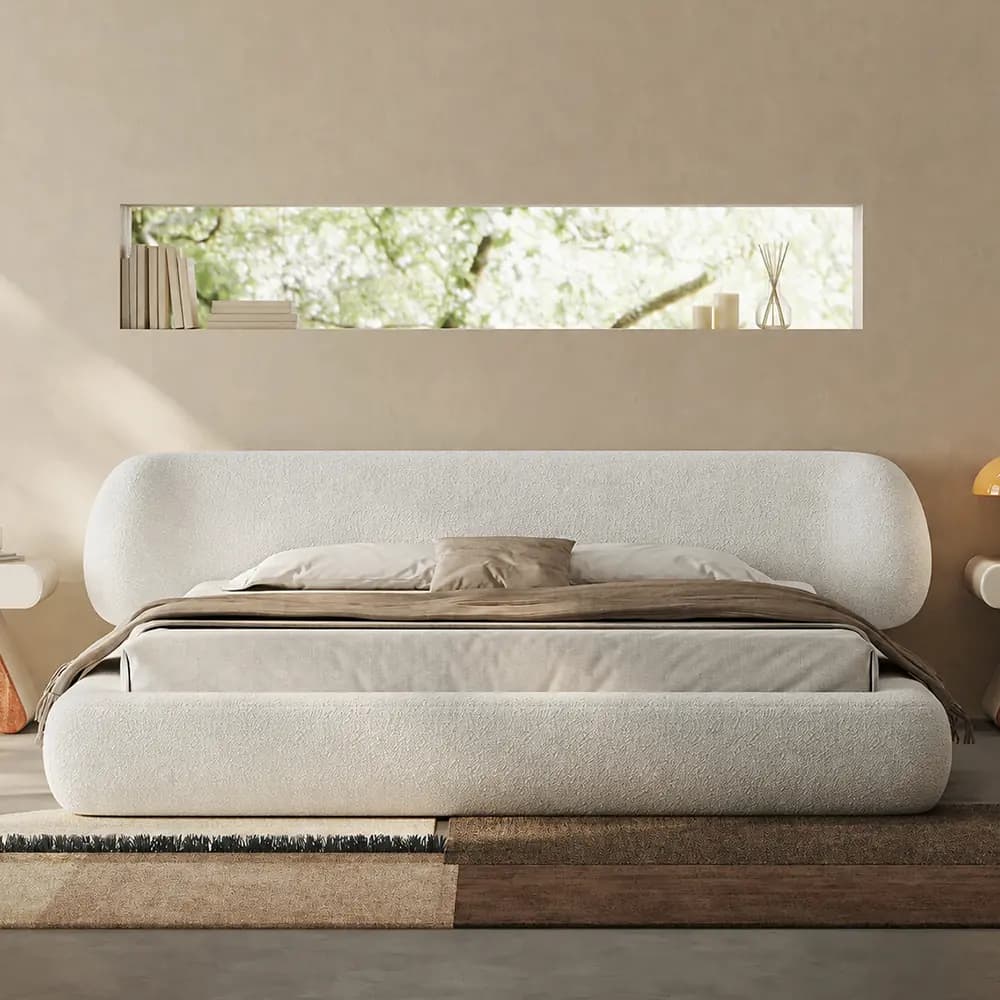 Cloud Fabric Bed lifestyle 1
