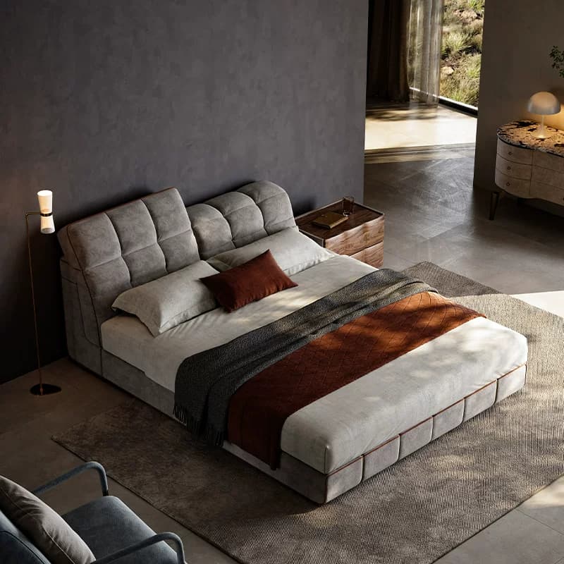 Cowhide Upholstered Bed lifestyle 3