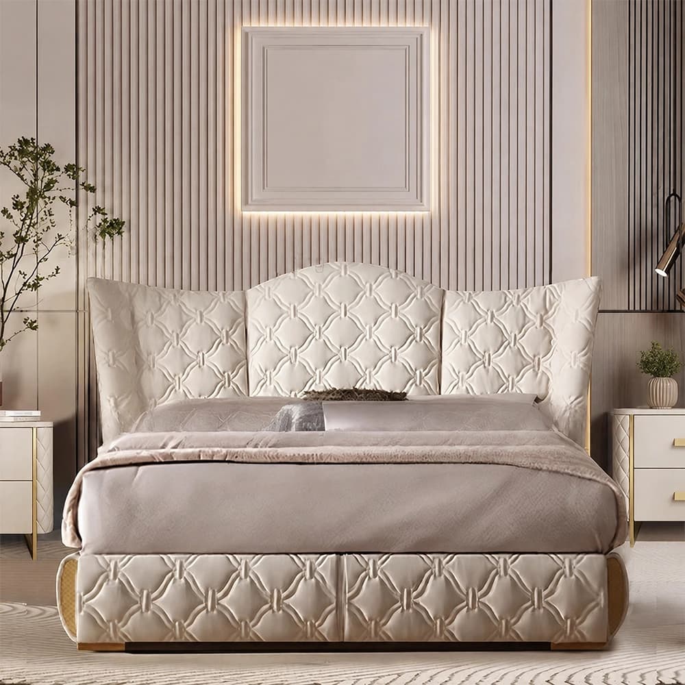 Luxury Leather Upholstered Bed Frame