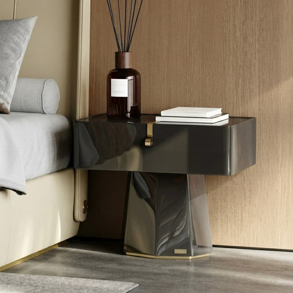 Glossy Geometric Nightstand lifestyle 3