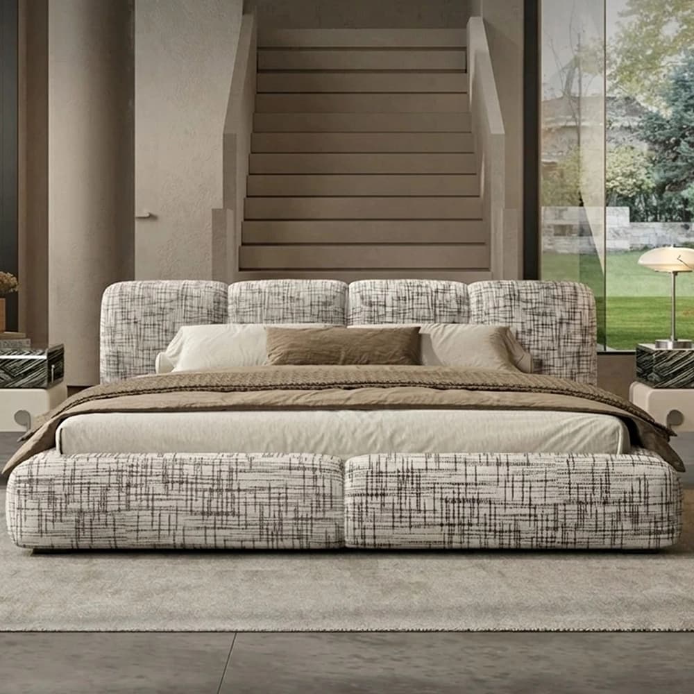 Italian Minimalist Linen Bed lifestyle 1