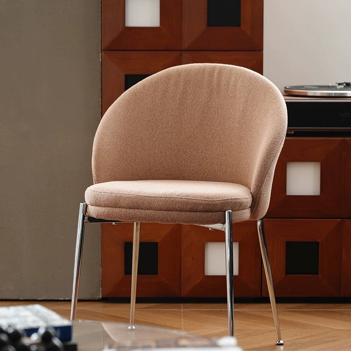 Curved Upholstered Dining Chair lifestyle 3
