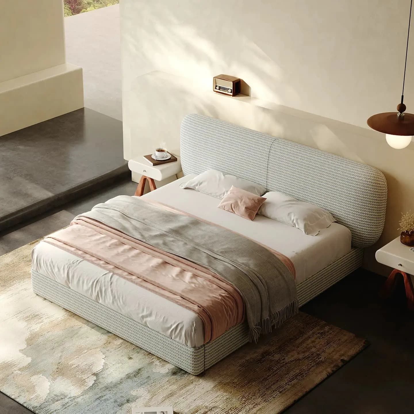 Minimalist Upholstered Storage Bed lifestyle 3