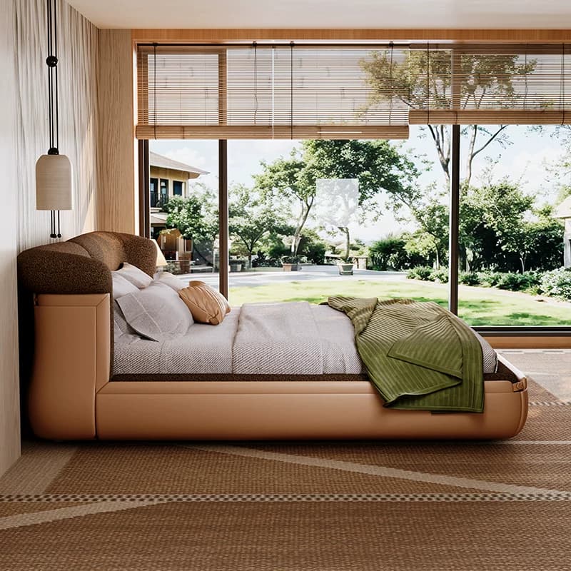 Minimalist Fabric Bed Frame lifestyle 3