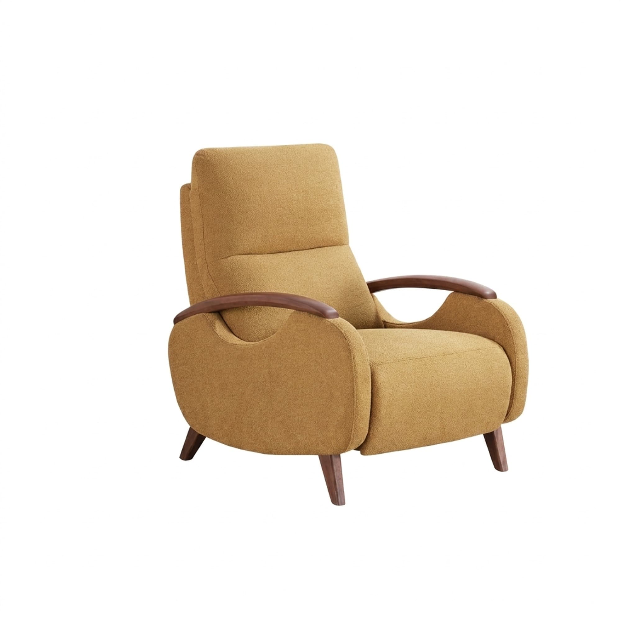 Solid Wood Reclining Lounge Chair lifestyle 1