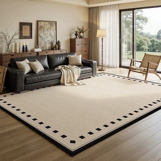 Rectangular Loop Pile Area Rug lifestyle 3