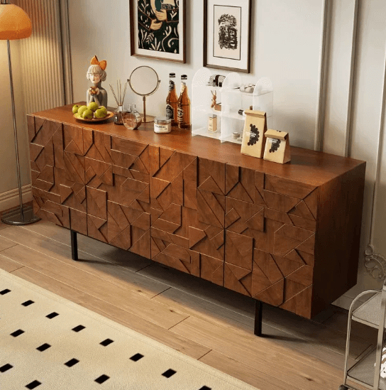 Pyramid Relief Walnut Sideboard lifestyle 3
