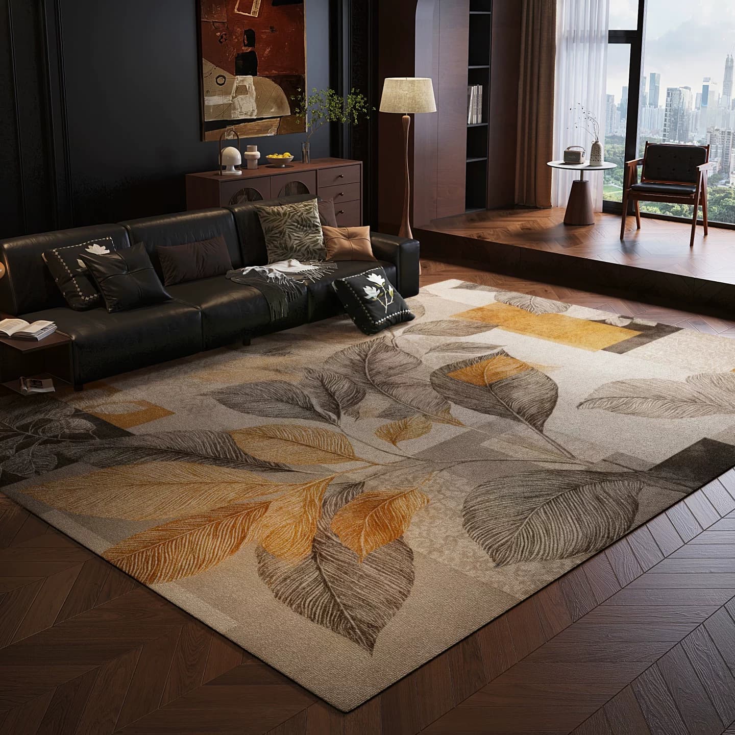 Vintage Blended Fabric Area Rug lifestyle 2