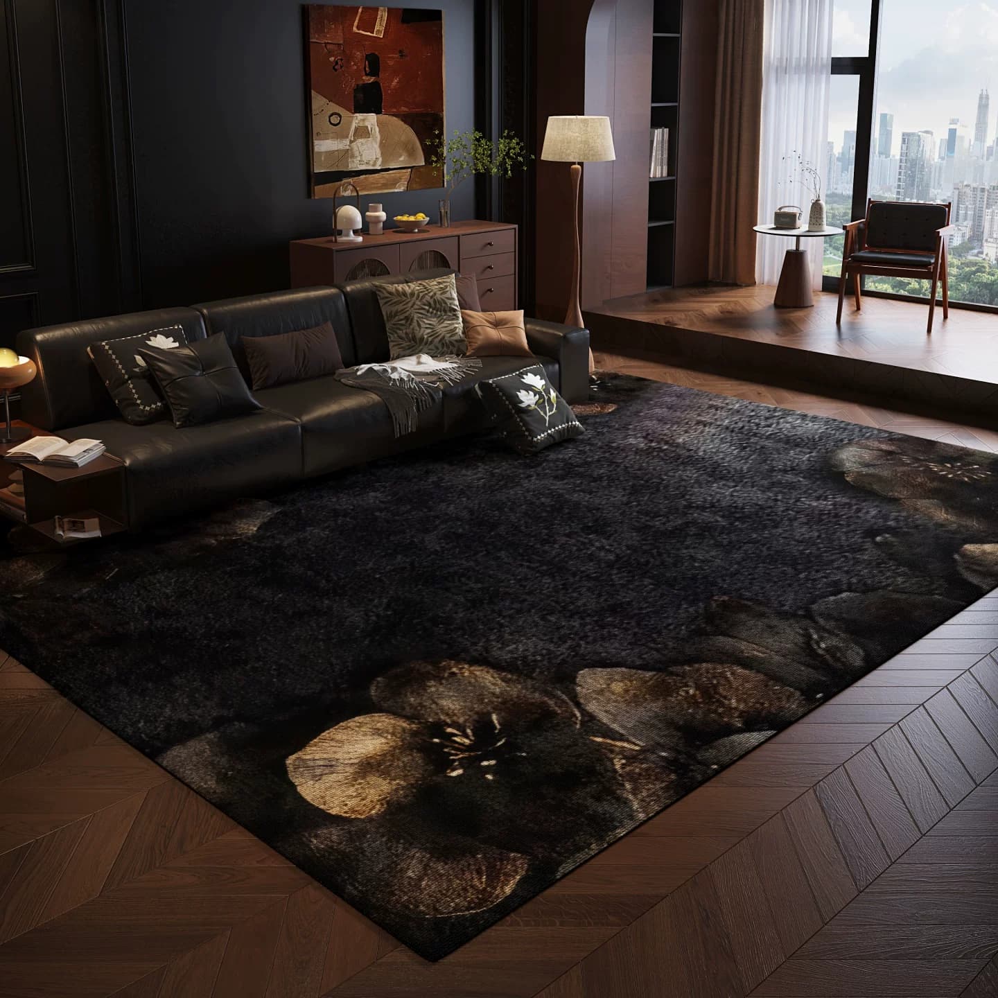 Vintage Blended Fabric Area Rug lifestyle 3
