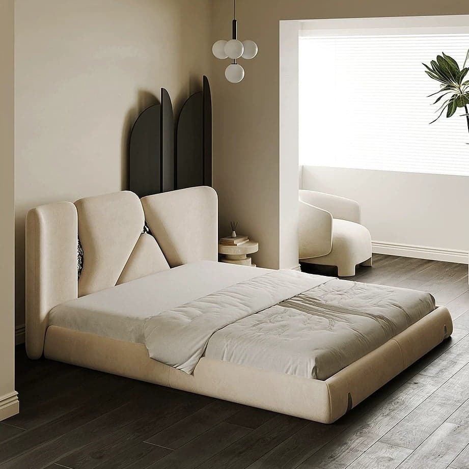 Italian Upholstered Platform Bed lifestyle 3