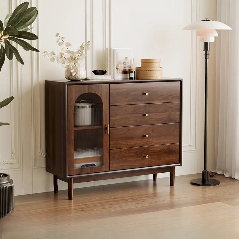 Modern Wood Accent Cabinet lifestyle 1