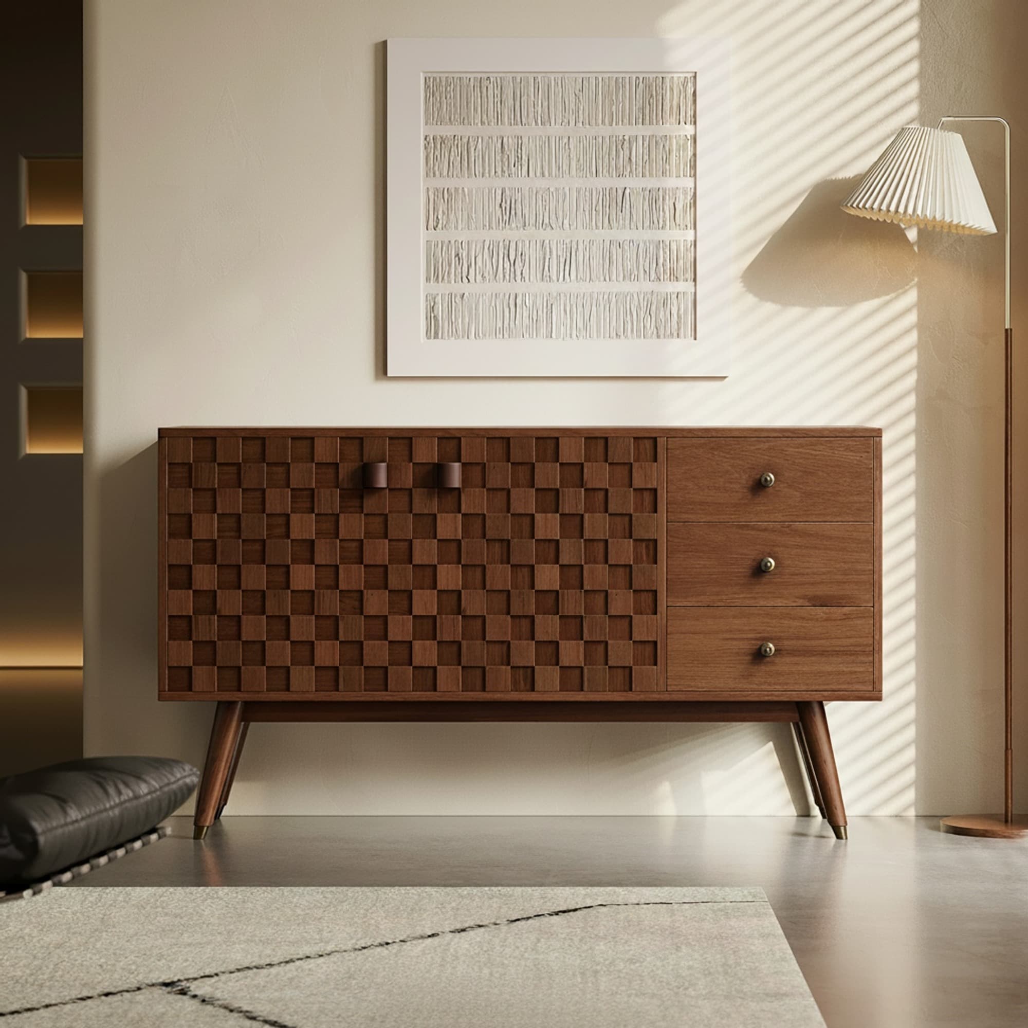 Solid Wood Wabi-sabi Sideboard lifestyle 1
