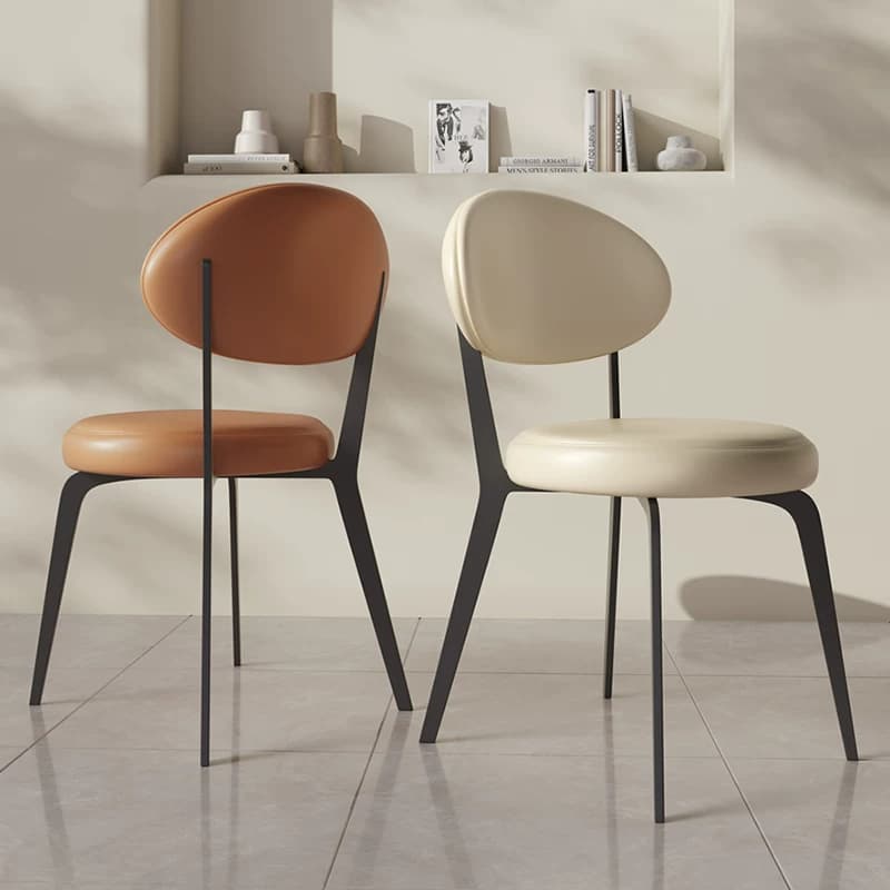 Organic Modern PU Upholstered Dining Chair