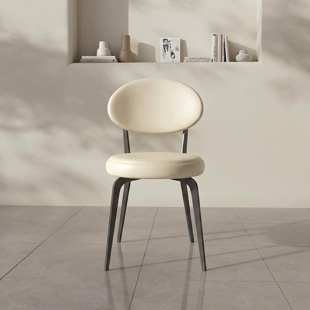 Curved Leather Dining Chair lifestyle 3