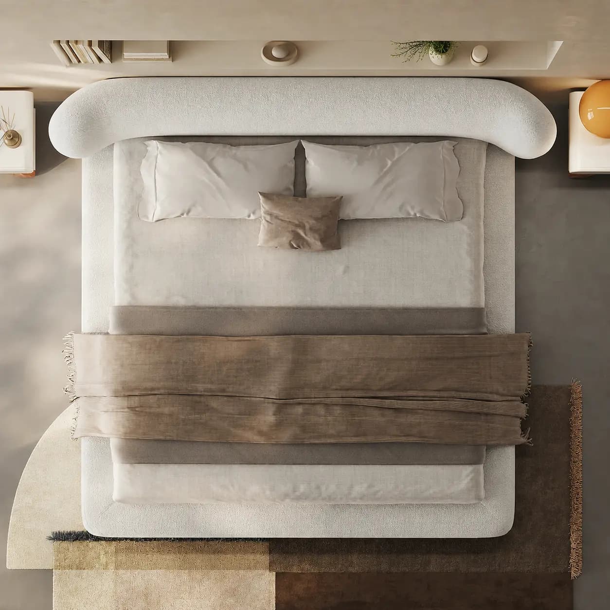 Cloud Fabric Bed lifestyle 3