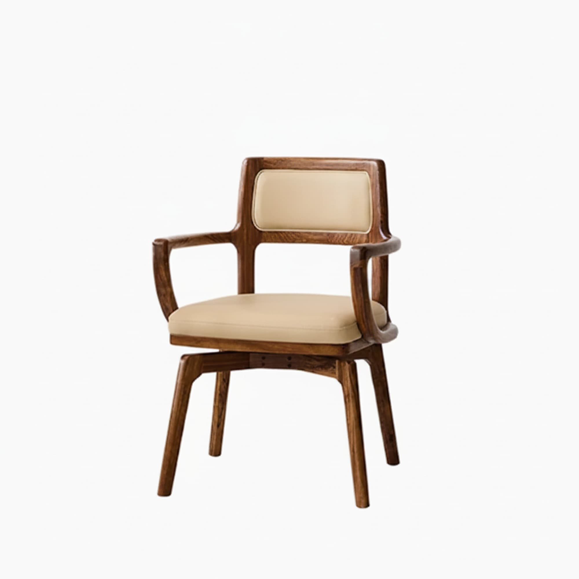 Ergonomic Leather Swivel Chair lifestyle 1