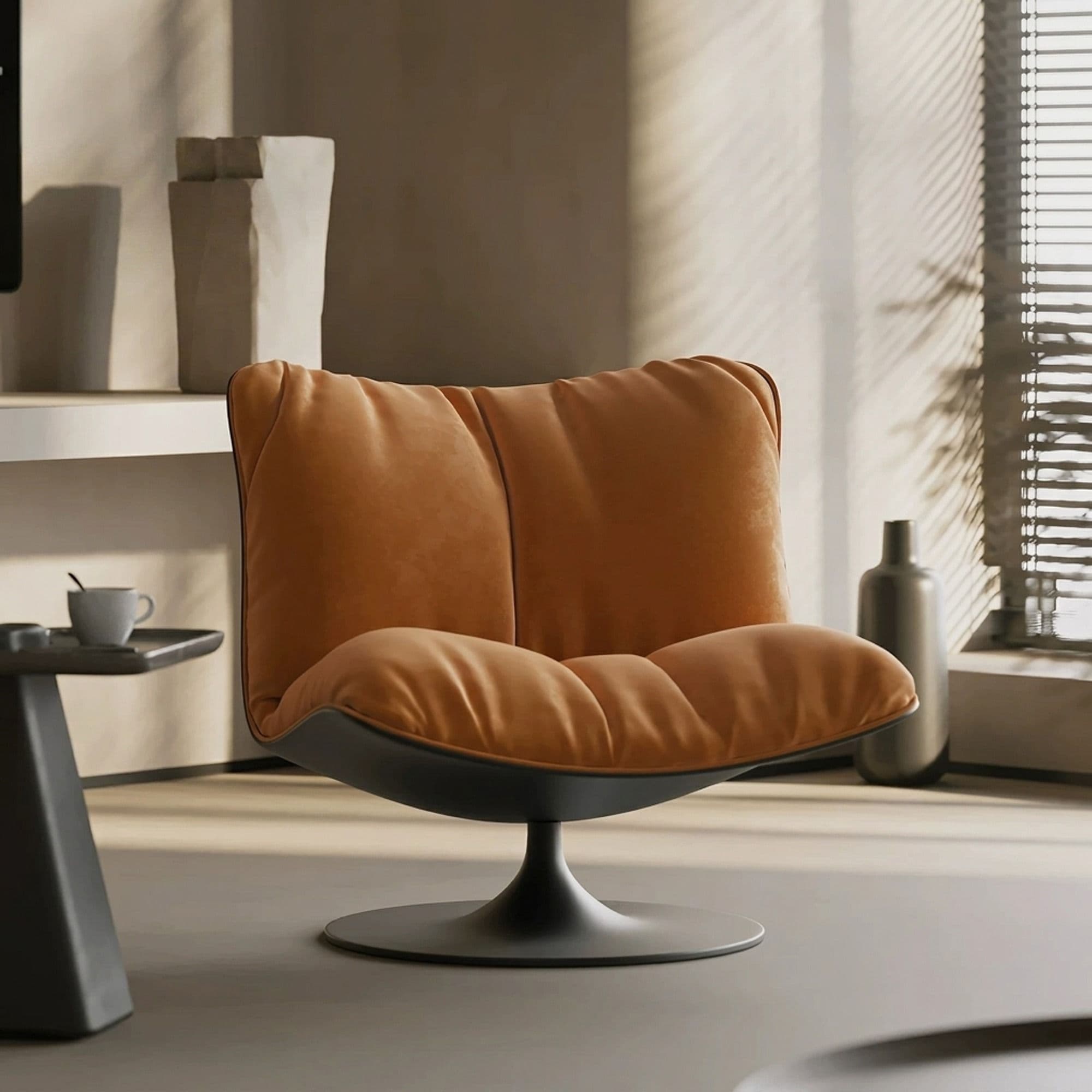 Nordic Upholstered Lounge Chair lifestyle 1