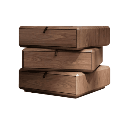 Rotating Wabi-Sabi Nightstand lifestyle 1