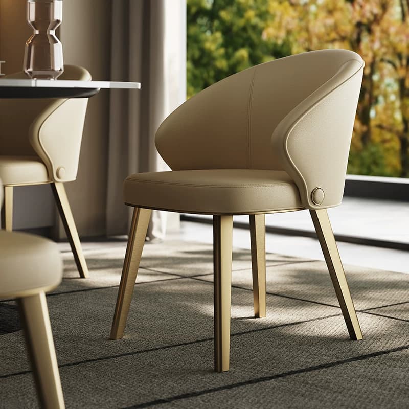 Contemporary PU Upholstered Dining Chair