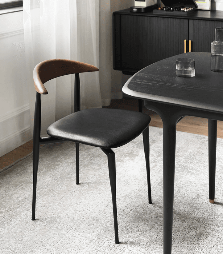 Retro Faux Leather Dining Chair lifestyle 3
