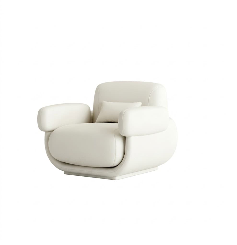 Italian Minimalist Lounge Sofa Chair lifestyle 1