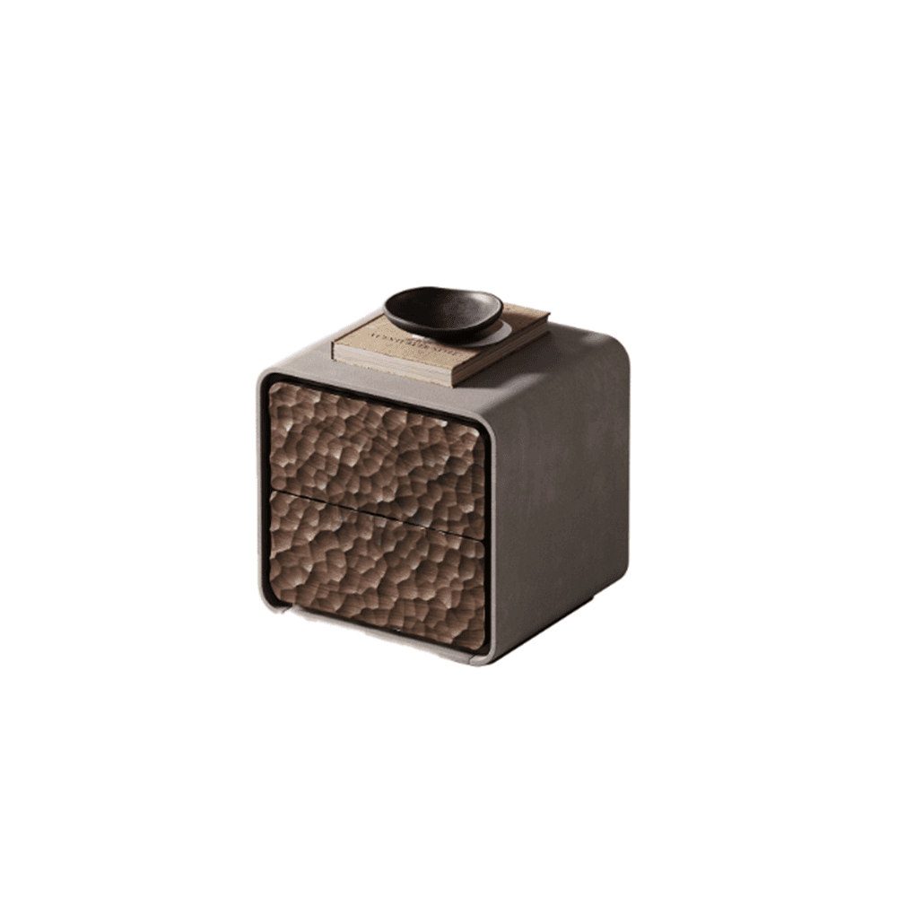 Textured Leather Nightstand lifestyle 1