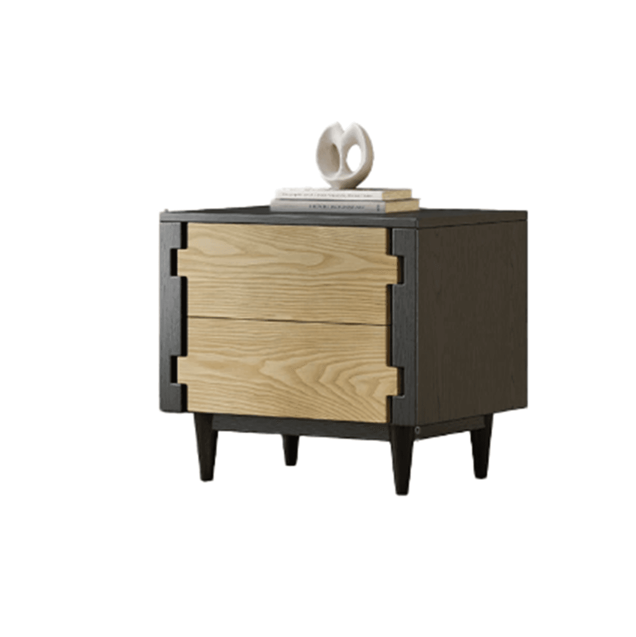 Vintage Solid Wood Nightstand lifestyle 1