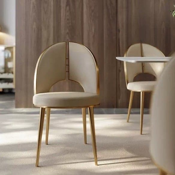 Luxury Microfiber Upholstered Dining Chair