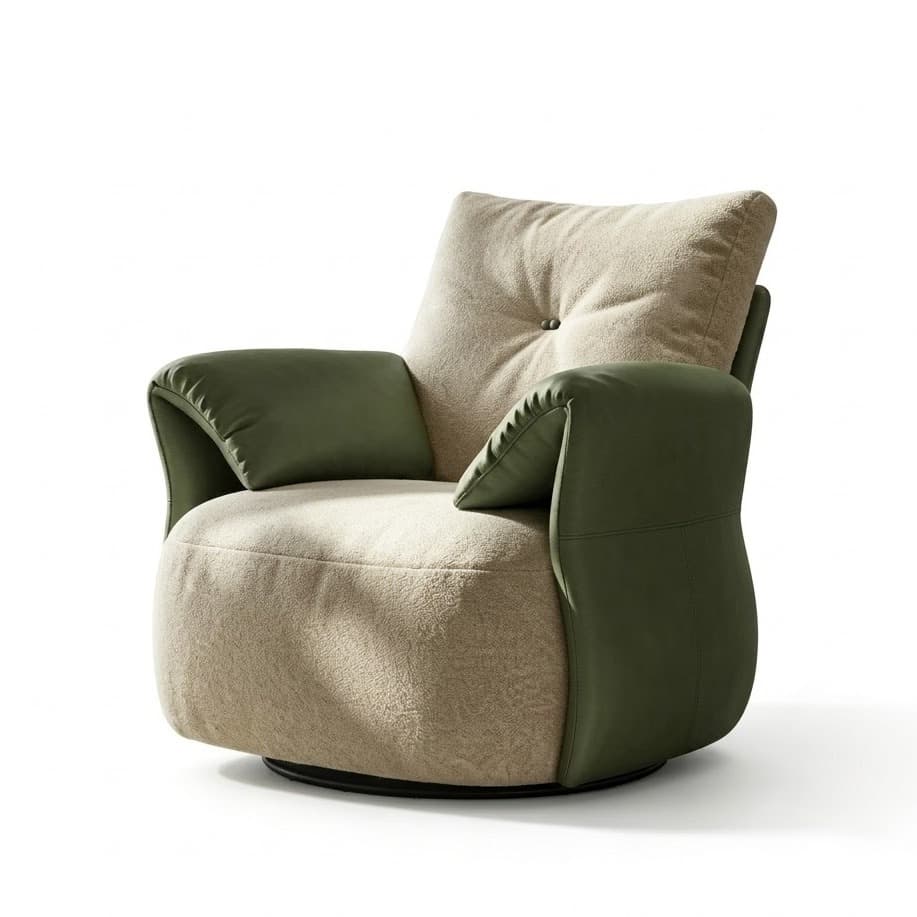 Italian Minimalist Lounge Chair lifestyle 1
