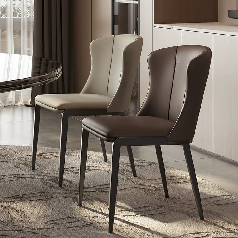 Contemporary Faux Upholstered Dining Chair