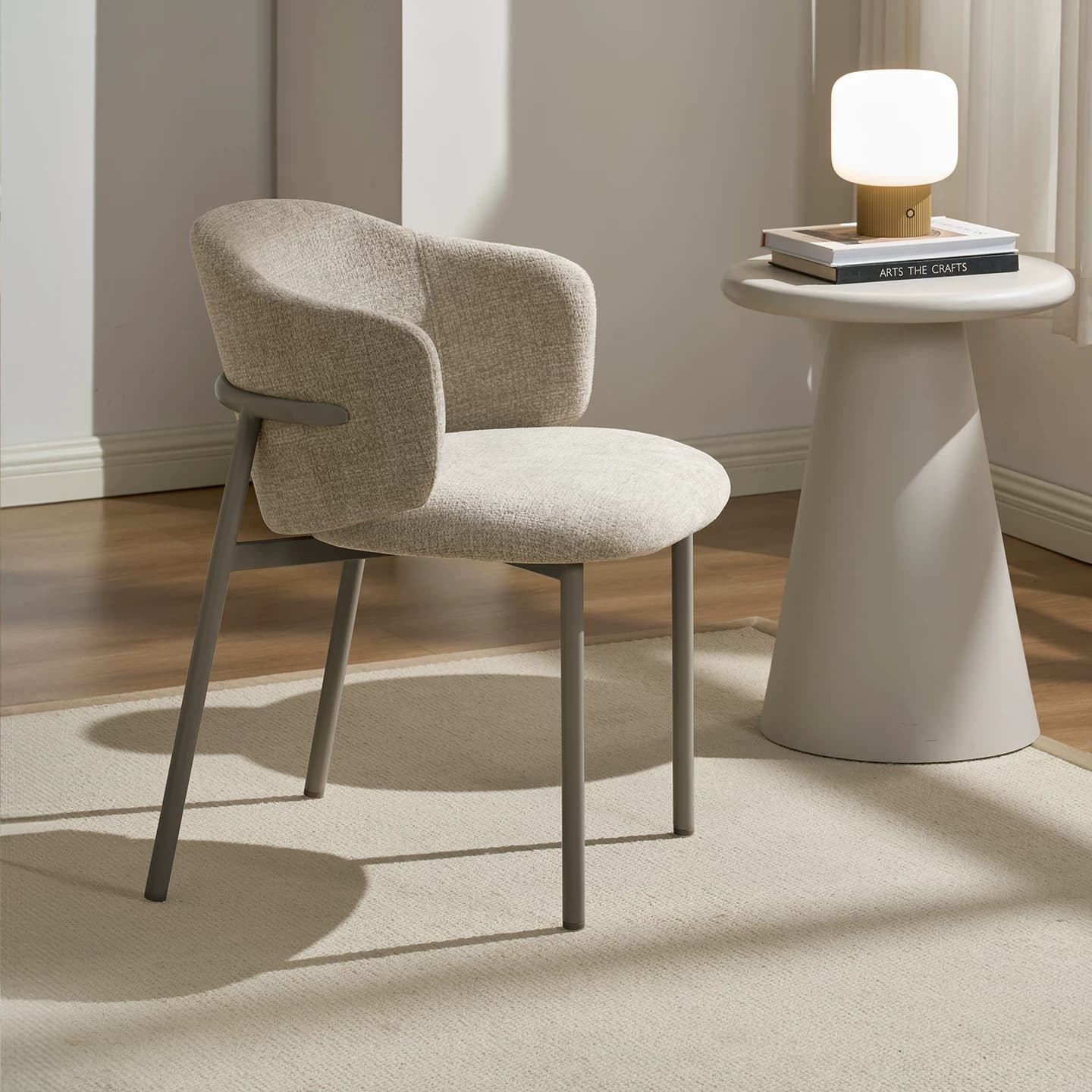 Minimalist Upholstered Dining Chair lifestyle 3