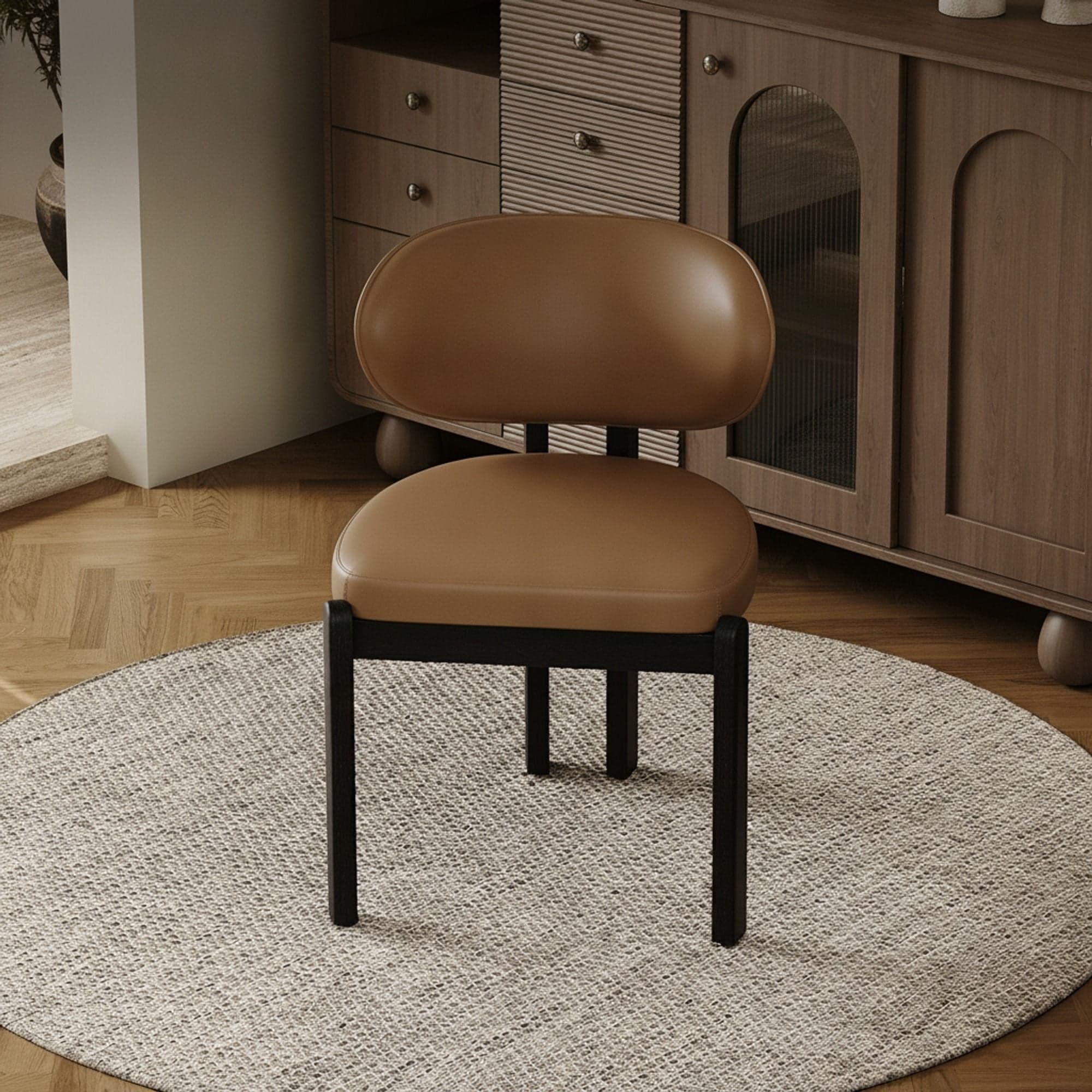 Faux Leather Dining Chair lifestyle 3