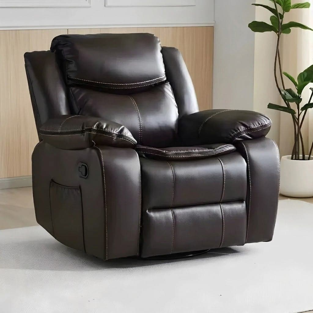 Modern Leather Lounge Sofa lifestyle 1