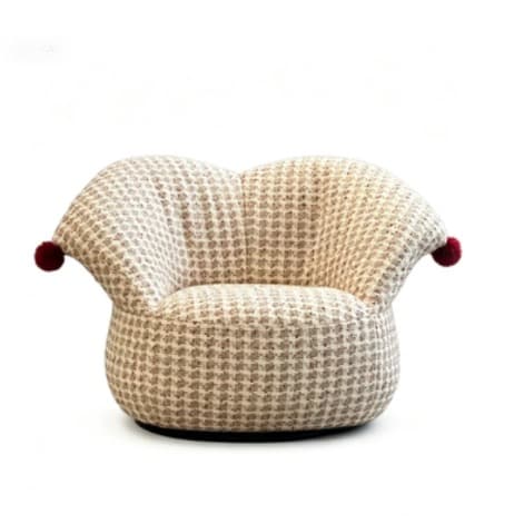 Upholstered Swivel Lounge Chair lifestyle 1