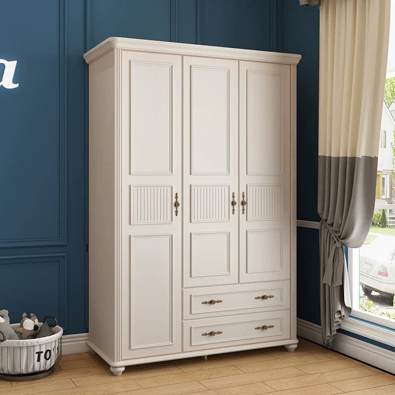 White Hinged Wardrobe lifestyle 1