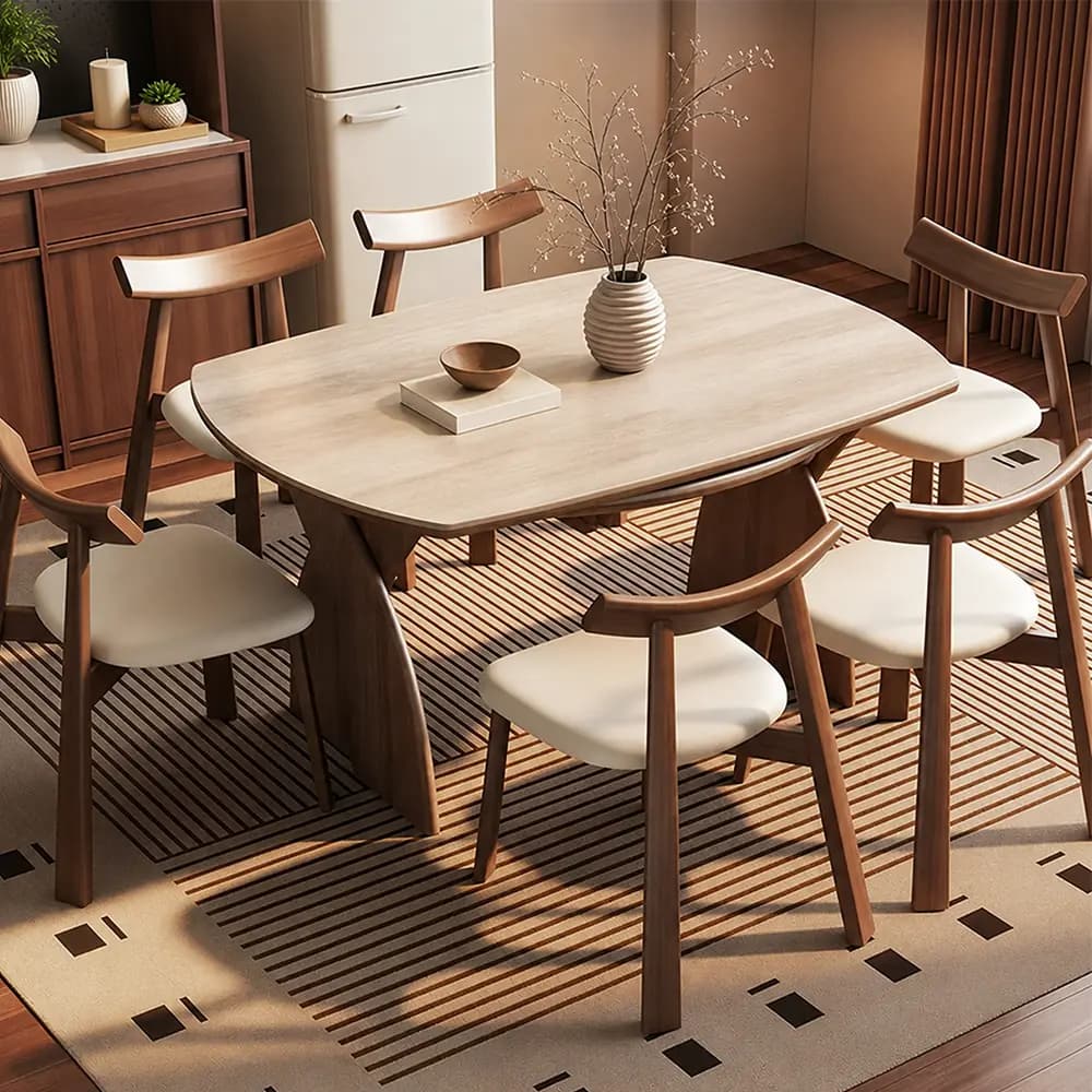 French Retro Extendable Dining Table lifestyle 3