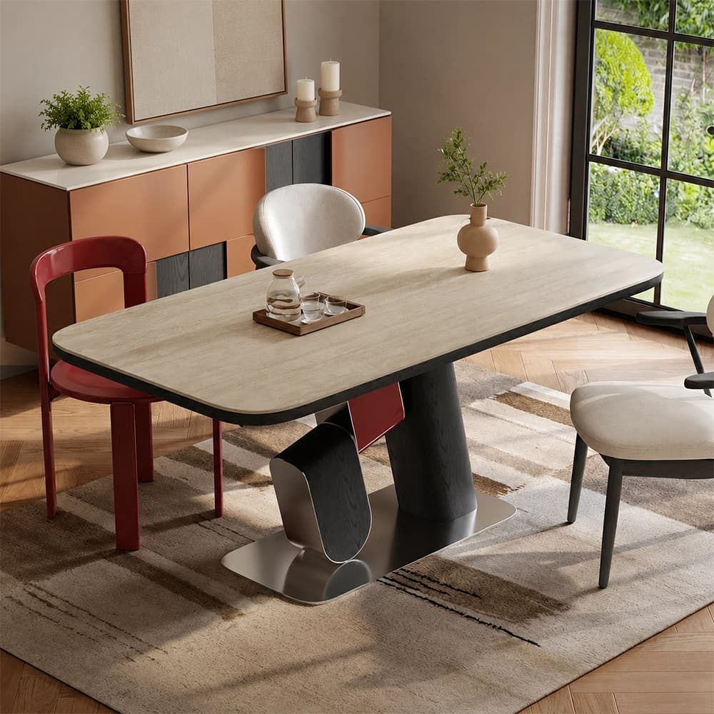 Sculptural Base Dining Table lifestyle 3