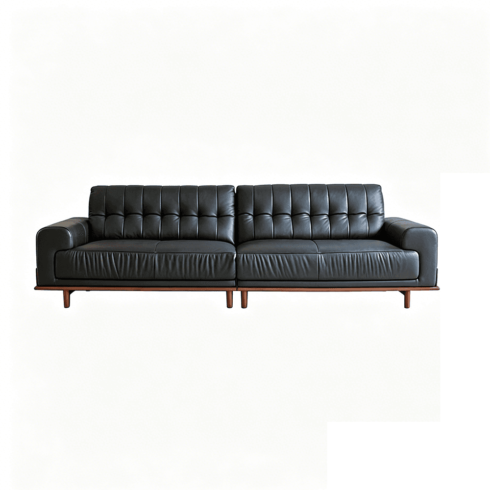 French Vintage Leather Sofa lifestyle 1