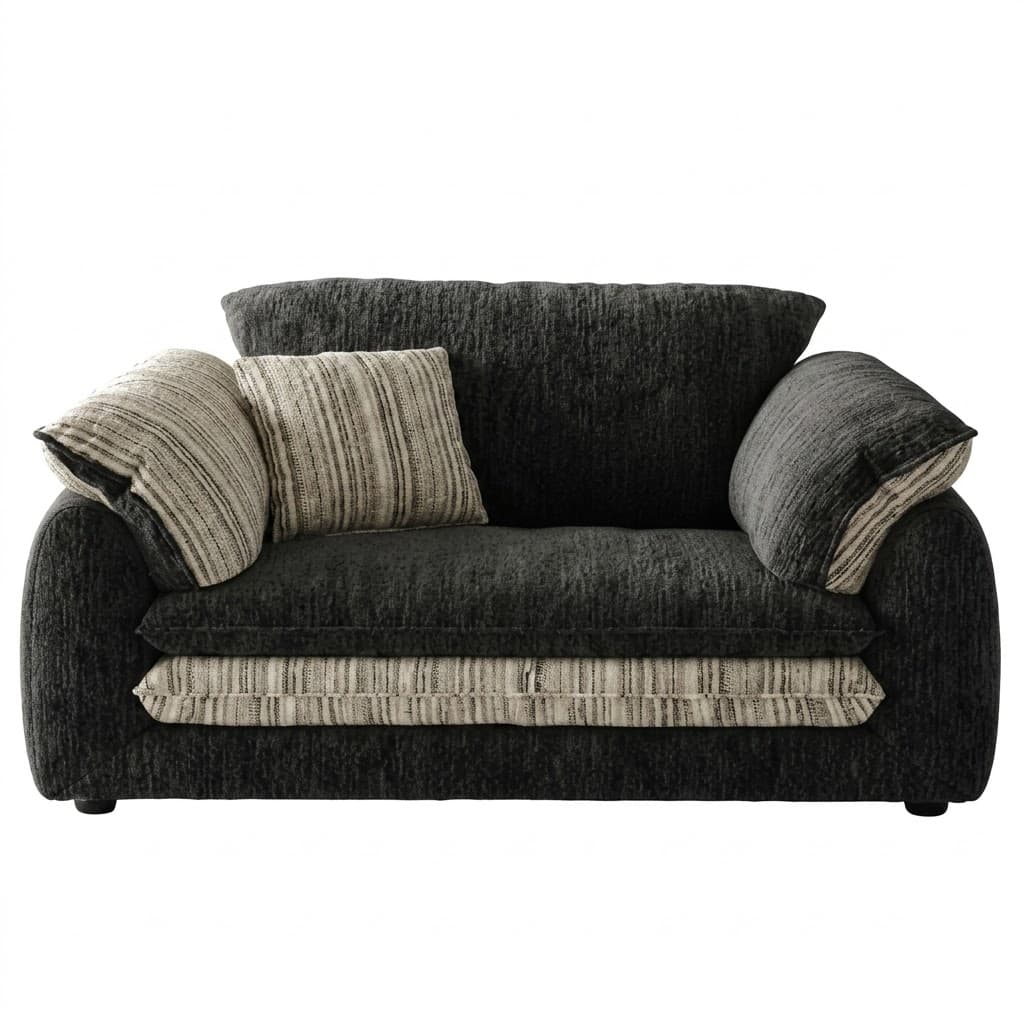 Two-Tone Chenille Retro Sofa lifestyle 1