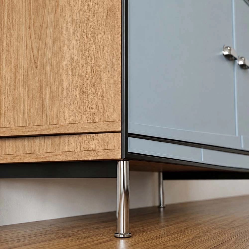 39.7" Mid-Century Modern Solid Wood Sideboard with Drawers detail image 6