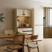 47.2 Inch Modern Solid Wood Highboard Cabinet with Storage detail image 4