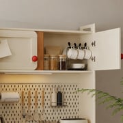47.2 Inch Modern Solid Wood Highboard Cabinet with Storage detail image 9