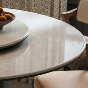 51.2" Minimalist Ash Wood Round Dining Table detail image 6