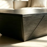 35.4" Minimalist Geometric Coffee Table with Drawers detail image 8