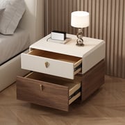 17.72" Modern Nightstand drawers detail image 9