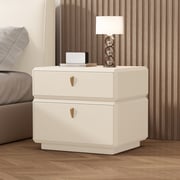 17.72" Modern Nightstand drawers detail image 7