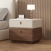17.72" Modern Nightstand drawers detail image 3