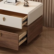 17.72" Modern Nightstand drawers detail image 13