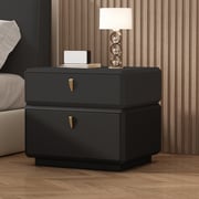17.72" Modern Nightstand drawers detail image 4